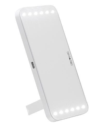 lighted mirror, Glamcor Riki Cutie Mirror, portable mirror, lighted mirror, travel size mirror, Riki Cutie portable lighted mirror, travel size lighted mirror