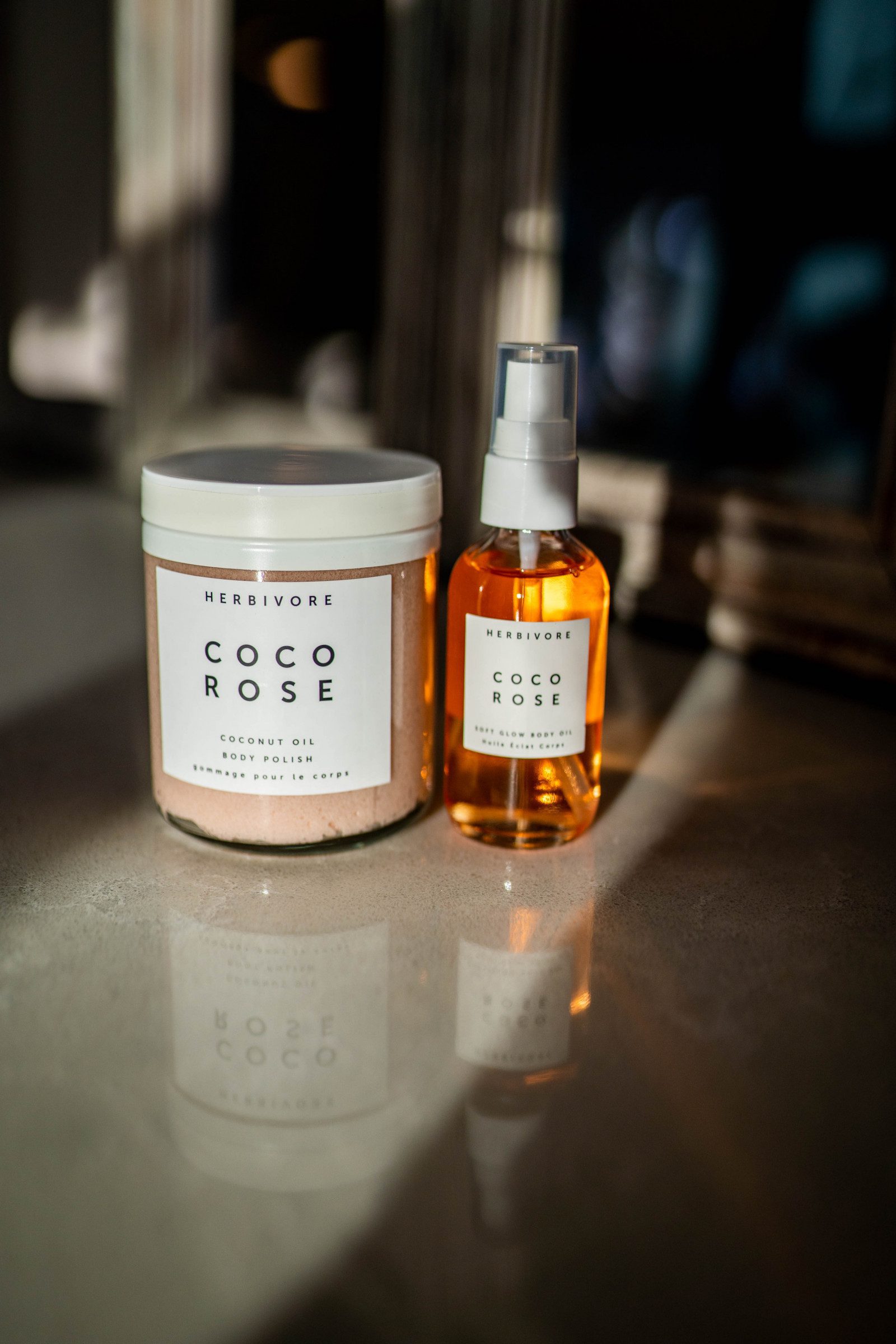 Herbivore Coco Rose Boidy Polish and Coco Rose Body Oil