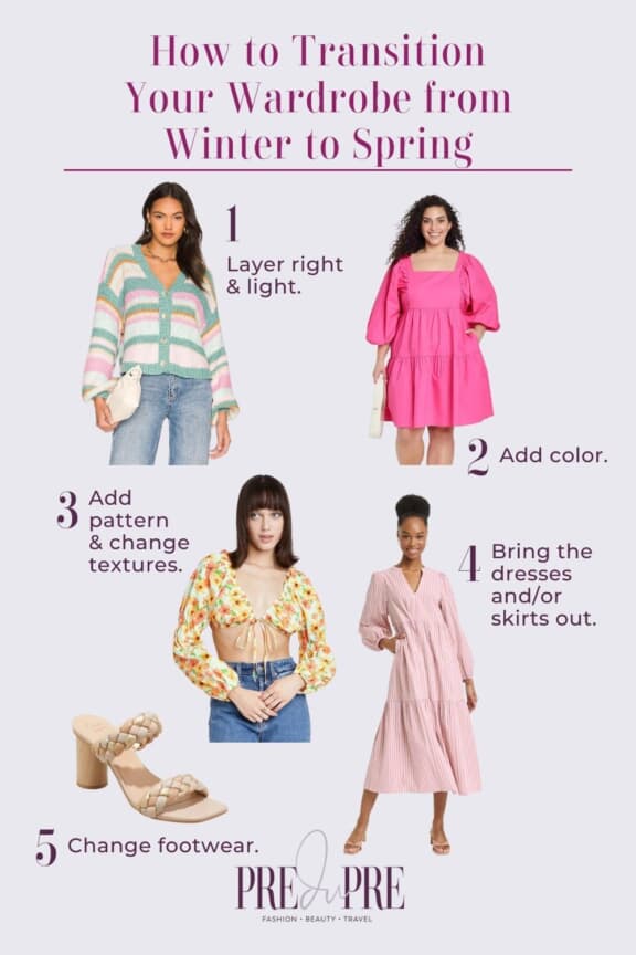How to Transition Your Wardrobe from Winter to Spring - predupre