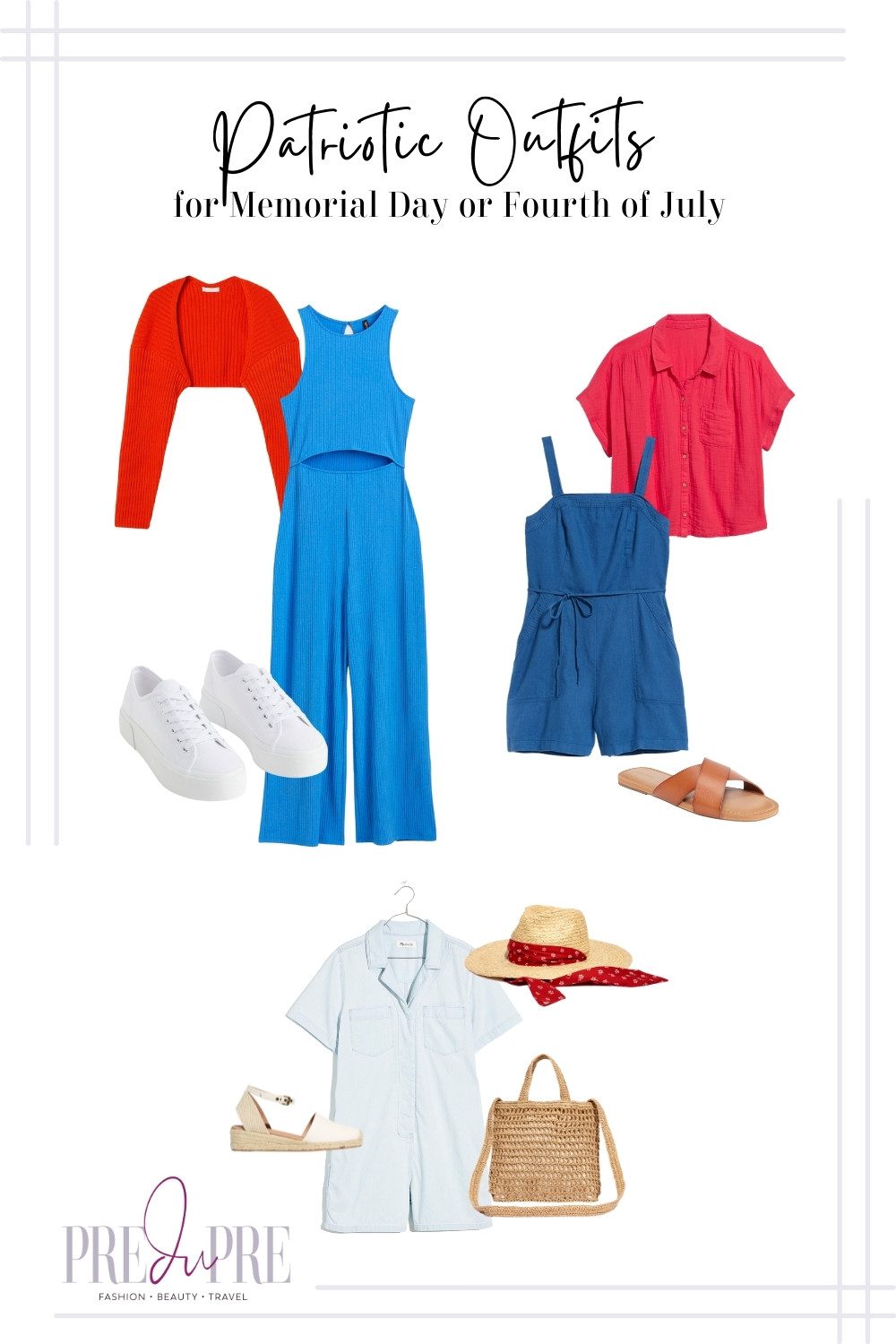 Patriotic Outfits for Memorial Day or Fourth of July - predupre